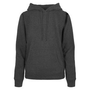 Build Your Brand Womens/Ladies Basic Hoodie / Charcoal